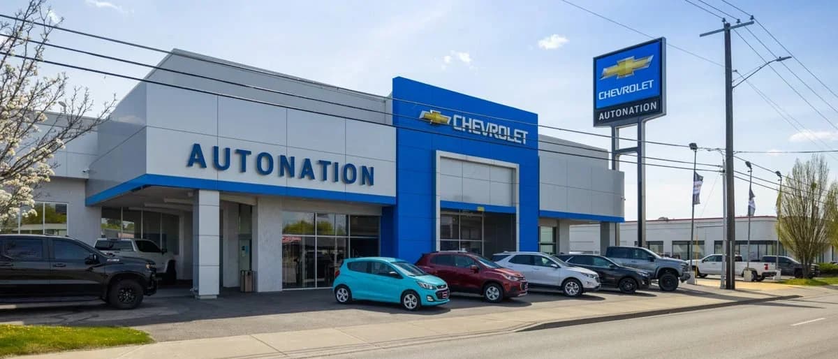 Car dealerships lining Sprague Avenue on Spokane Valley’s Auto Row.
