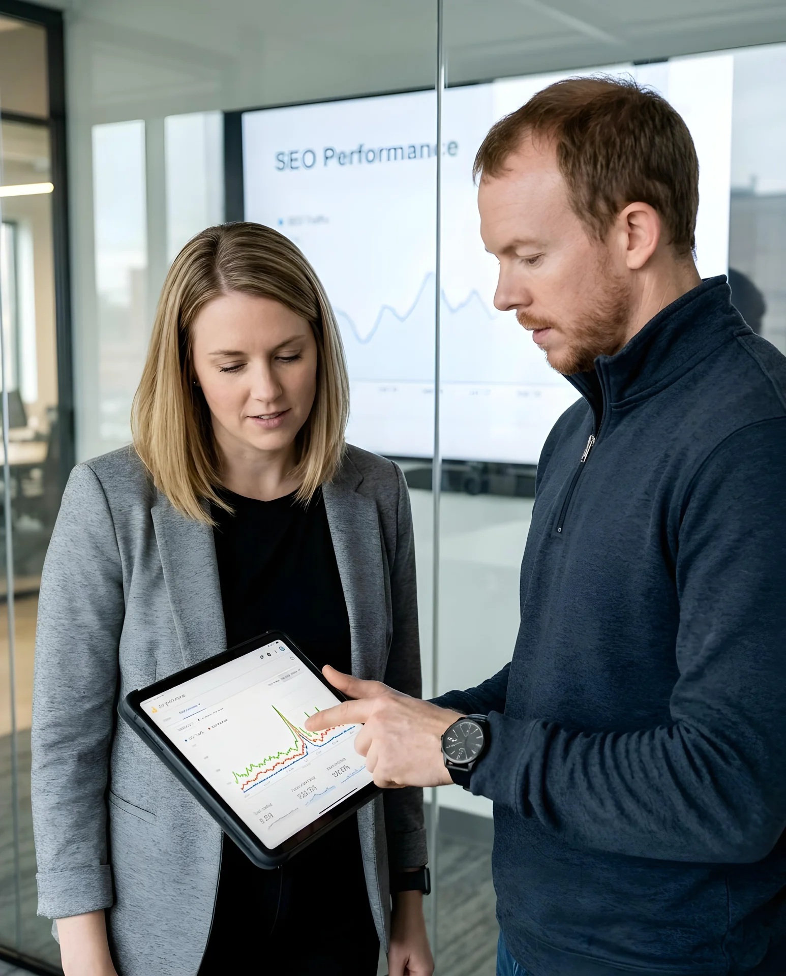 SEO traffic analysis with a Spokane client