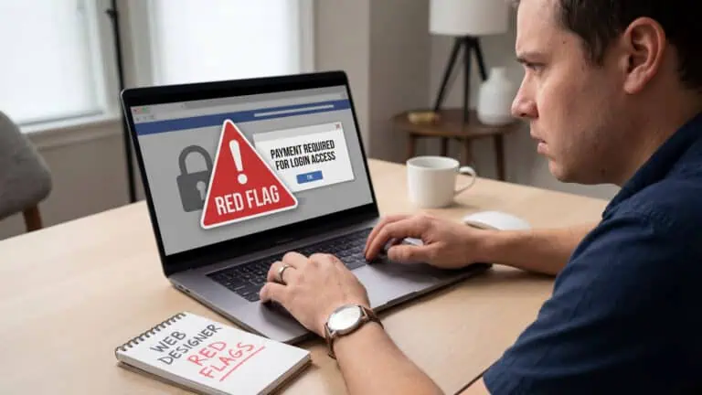 web designer red flags